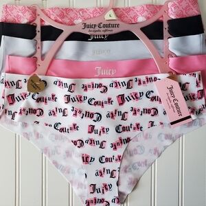Juicy Couture 5pk Panties Set Women's Sz L NWT